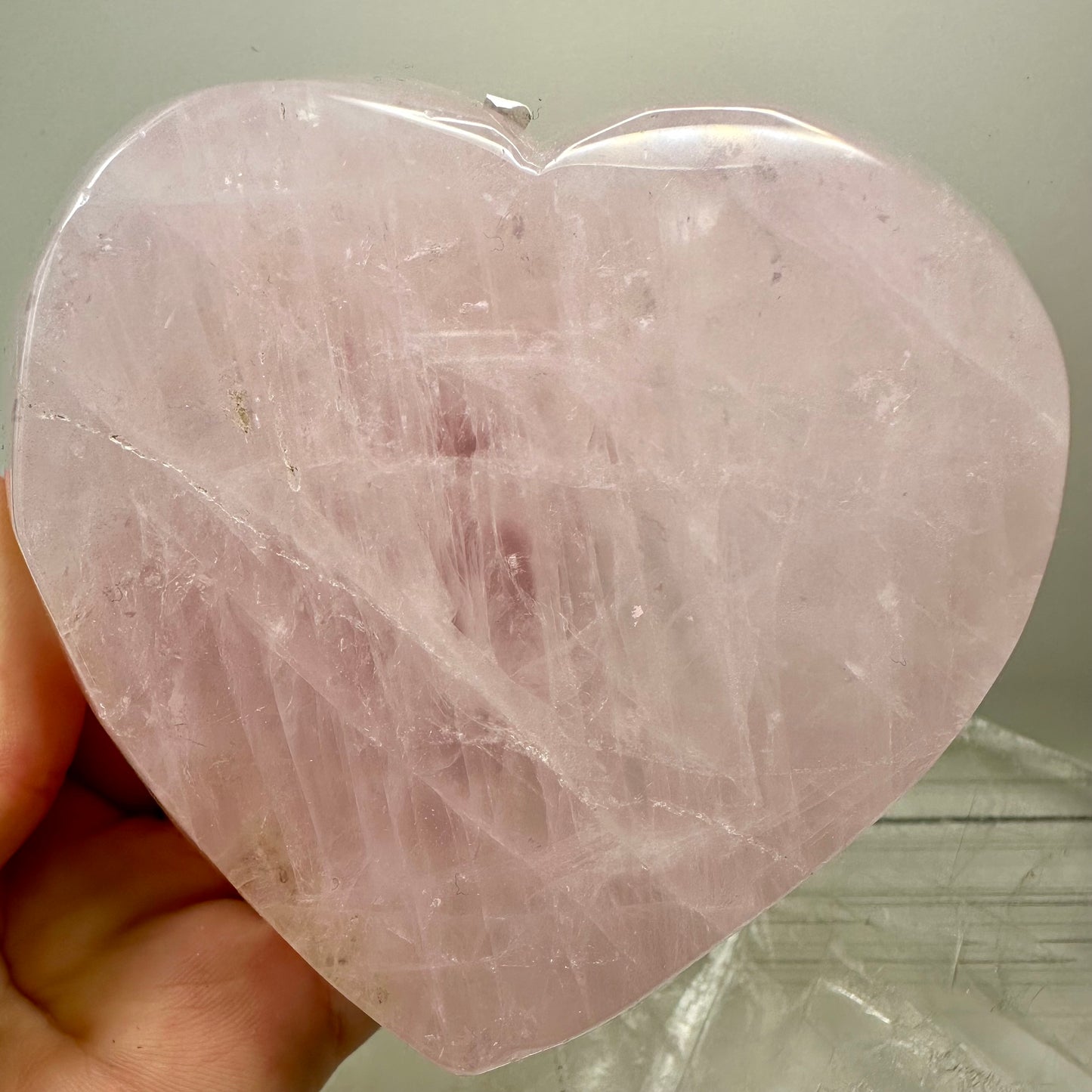 Rose Quartz Heart Bowl (10cm)