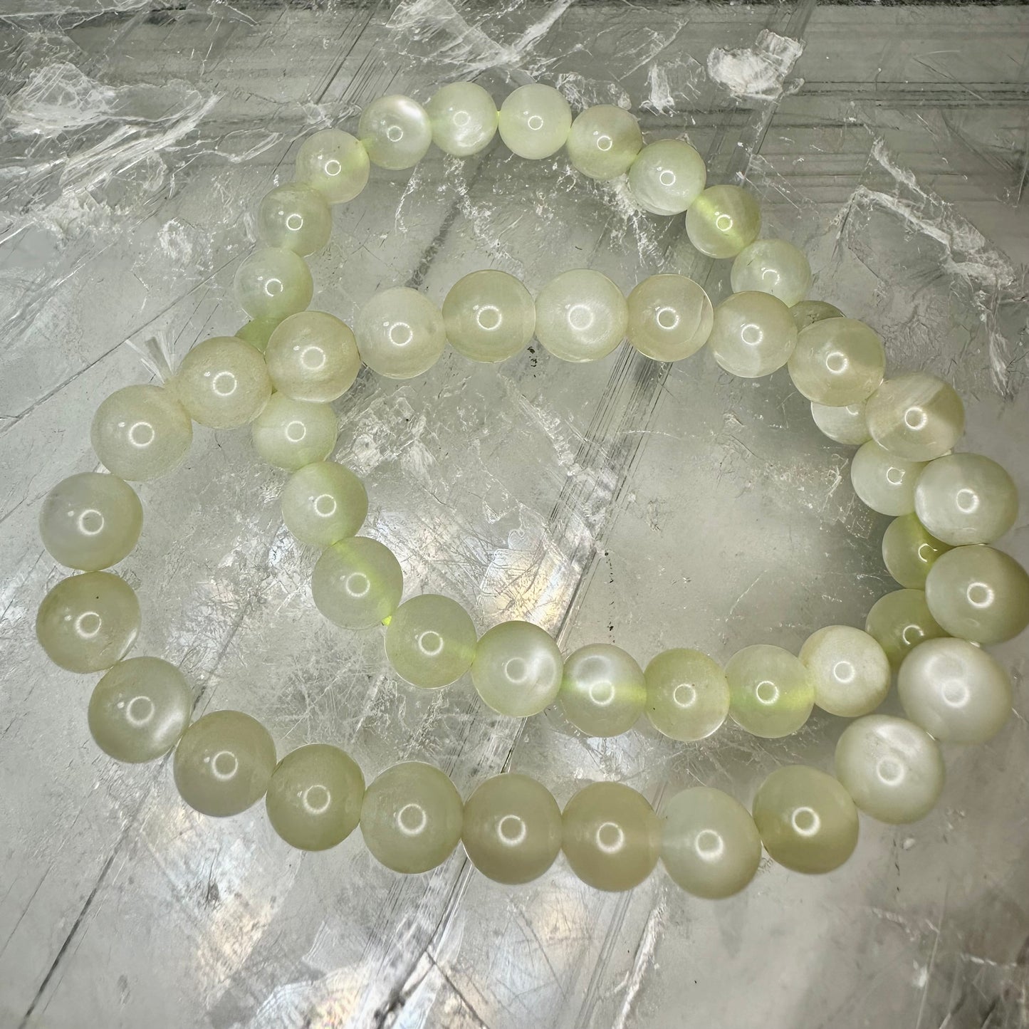Green Moonstone 8mm Bracelets