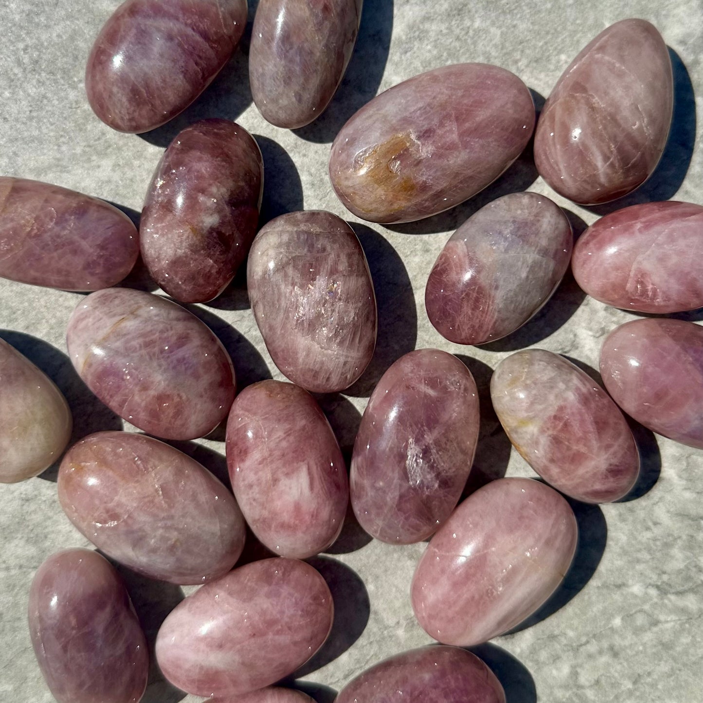 Purple Rose Quartz Tumbles