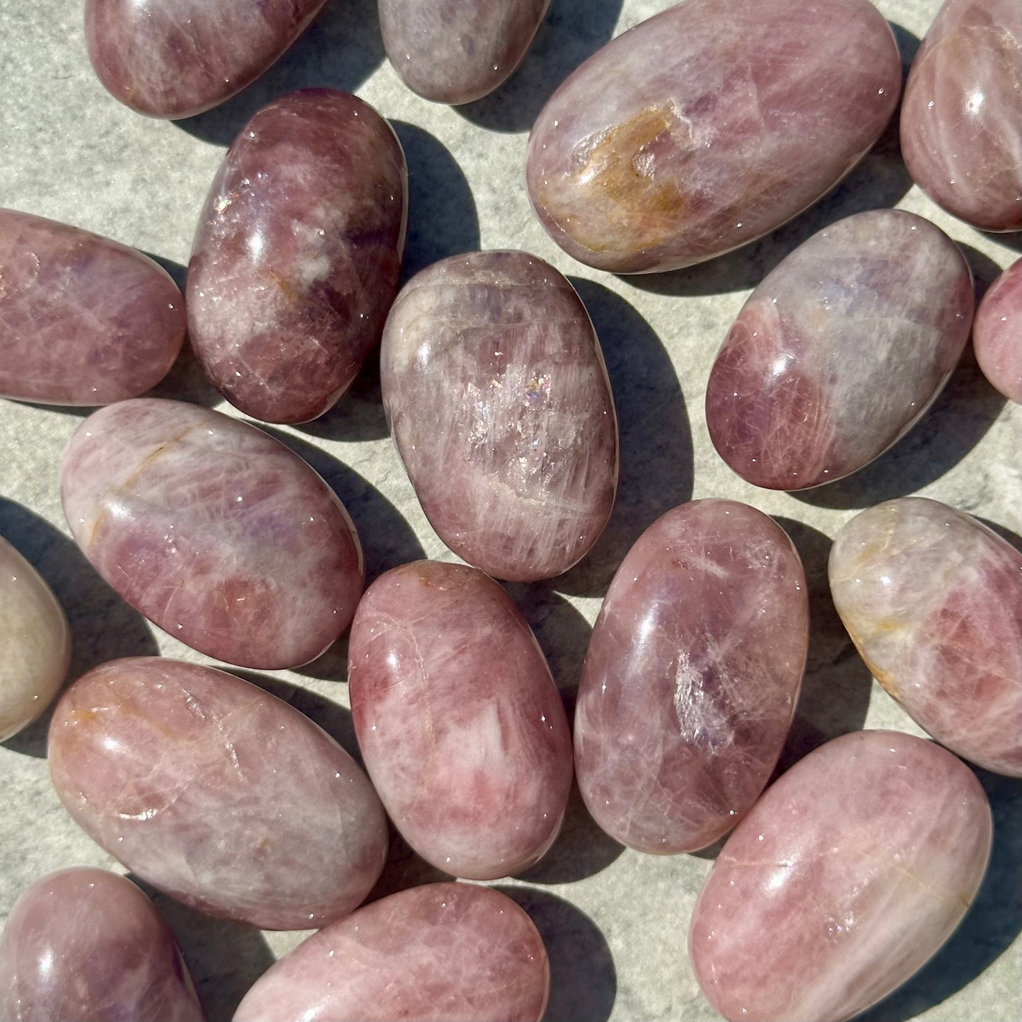 Purple Rose Quartz Tumbles