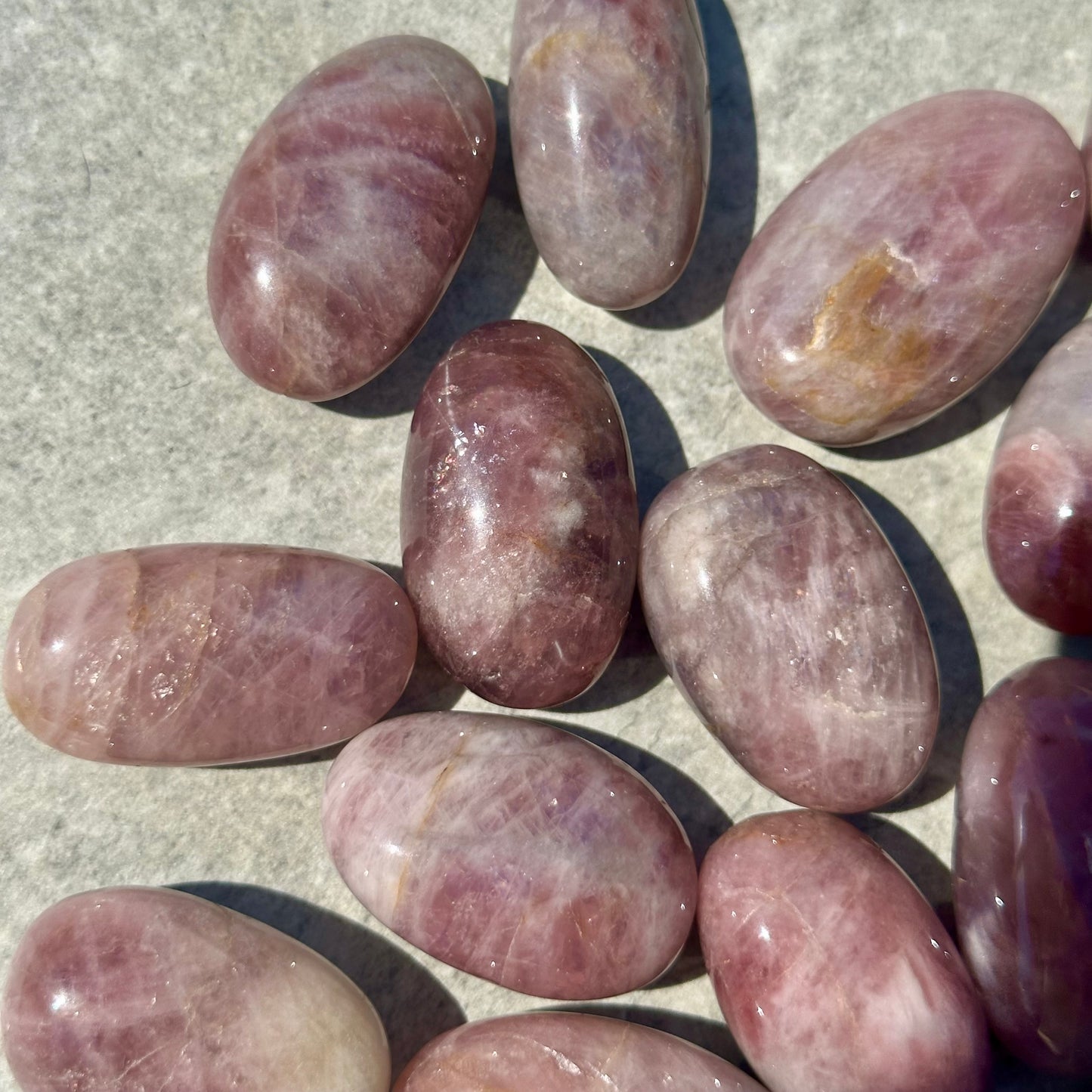 Purple Rose Quartz Tumbles