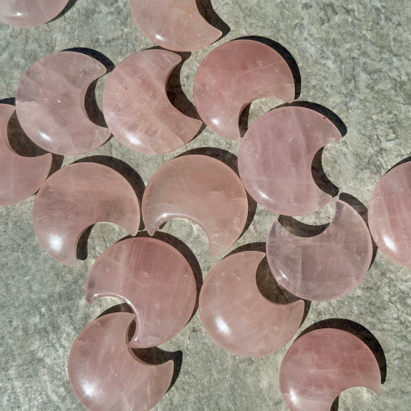 Rose Quartz Moons (4.5cm)