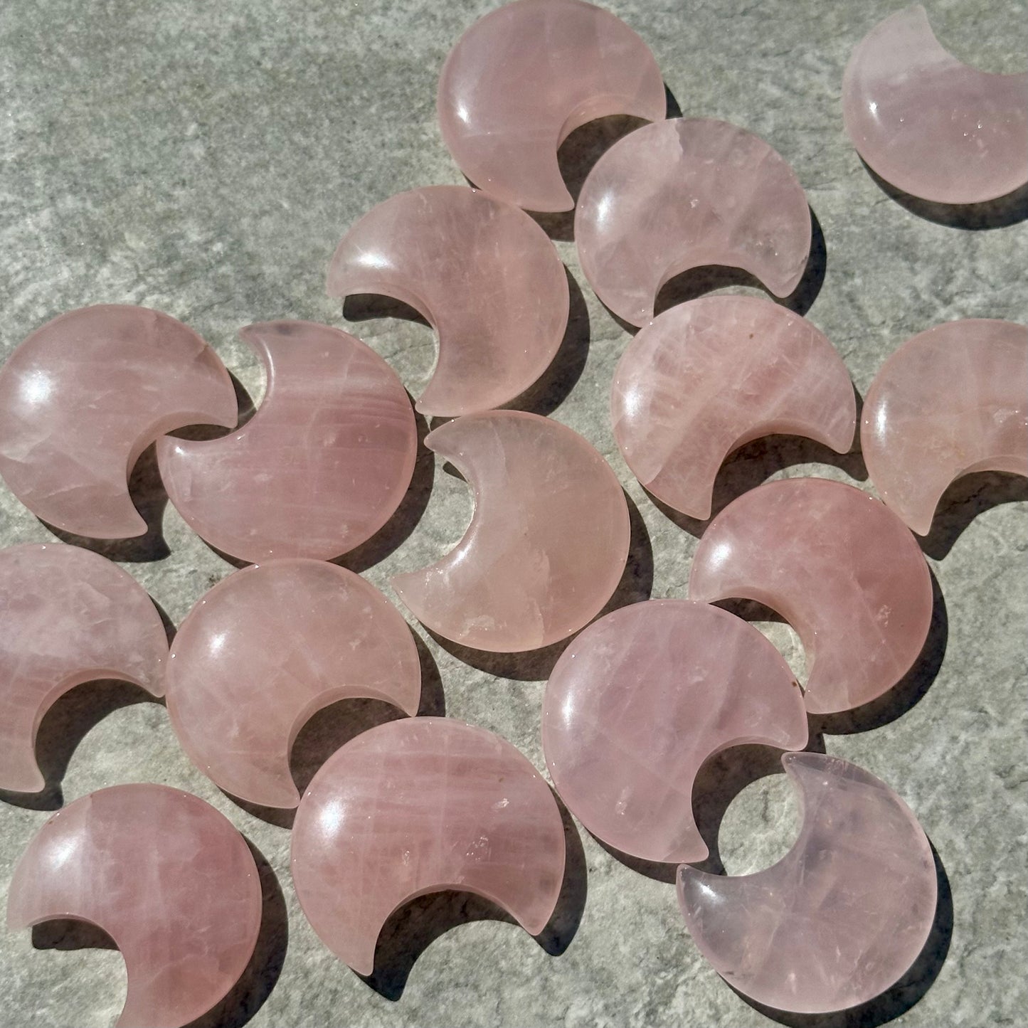 Rose Quartz Moons (4.5cm)
