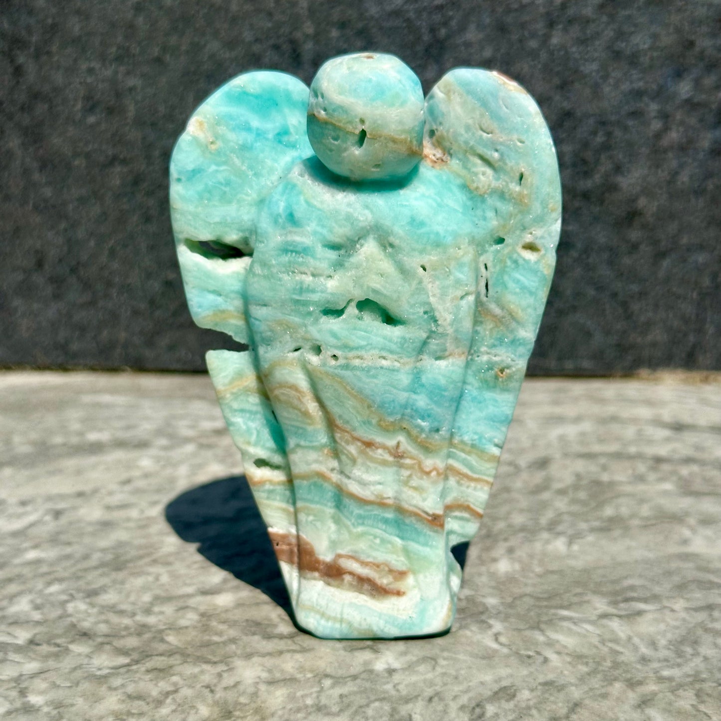 Hemimorphite Angle Carving