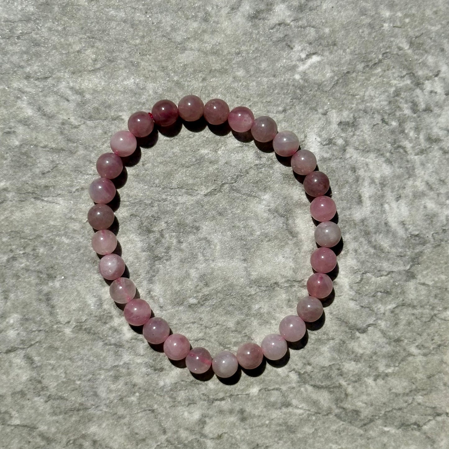 Purple rose Quartz 6mm Bracelets