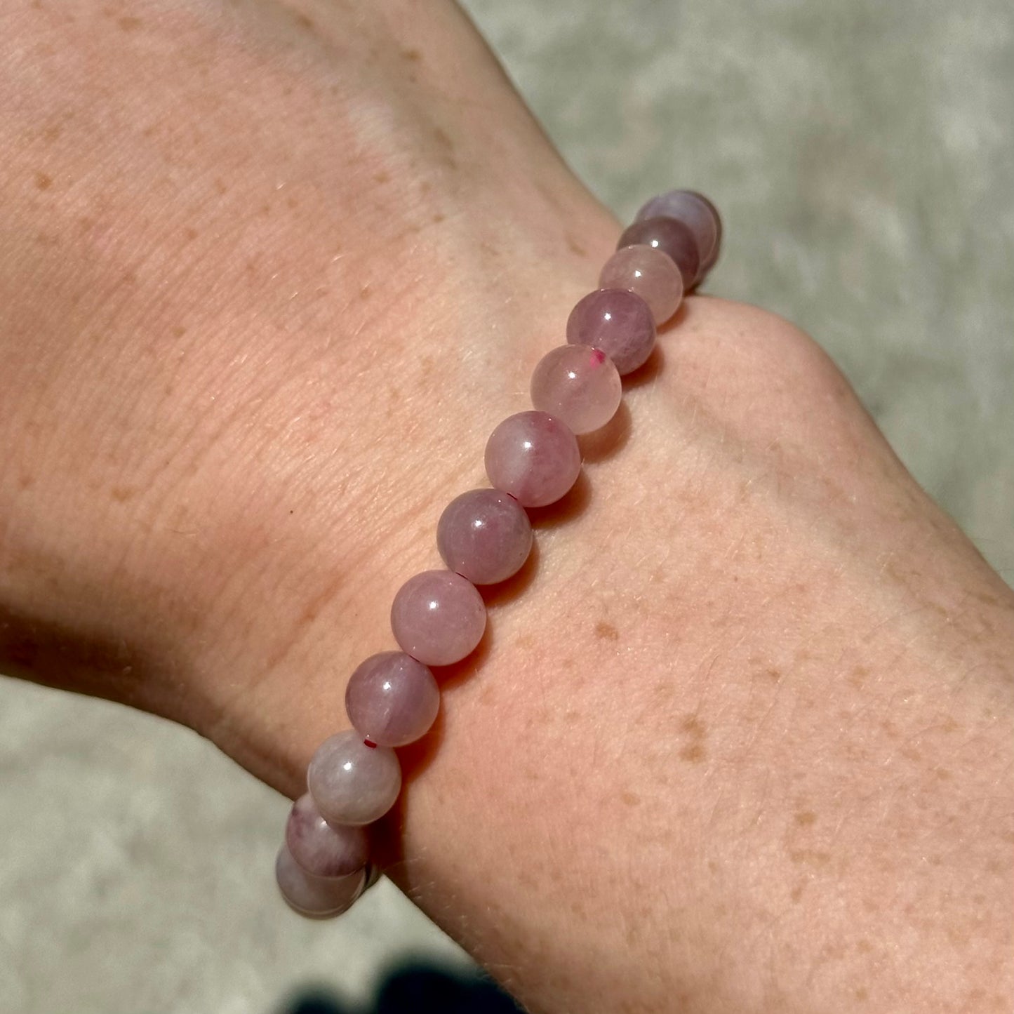 Purple rose Quartz 6mm Bracelets