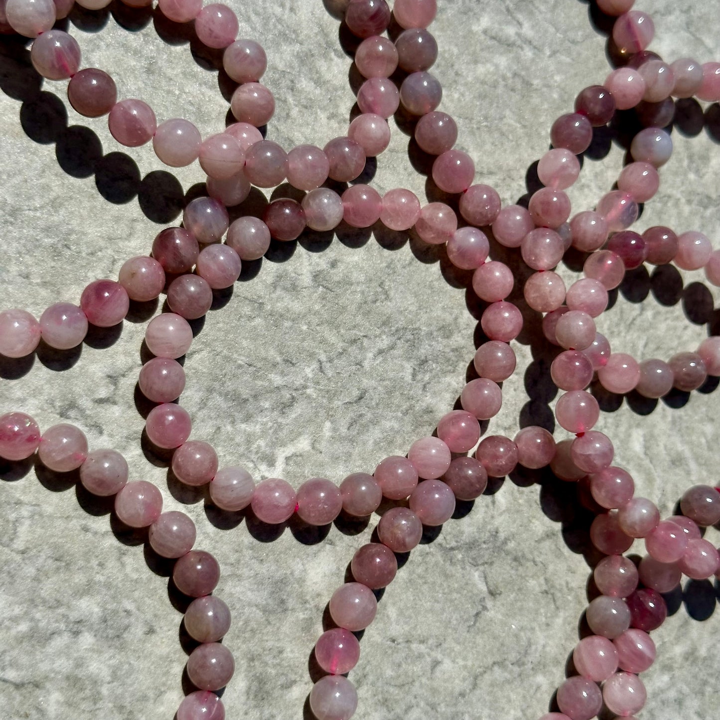 Purple rose Quartz 8mm Bracelets
