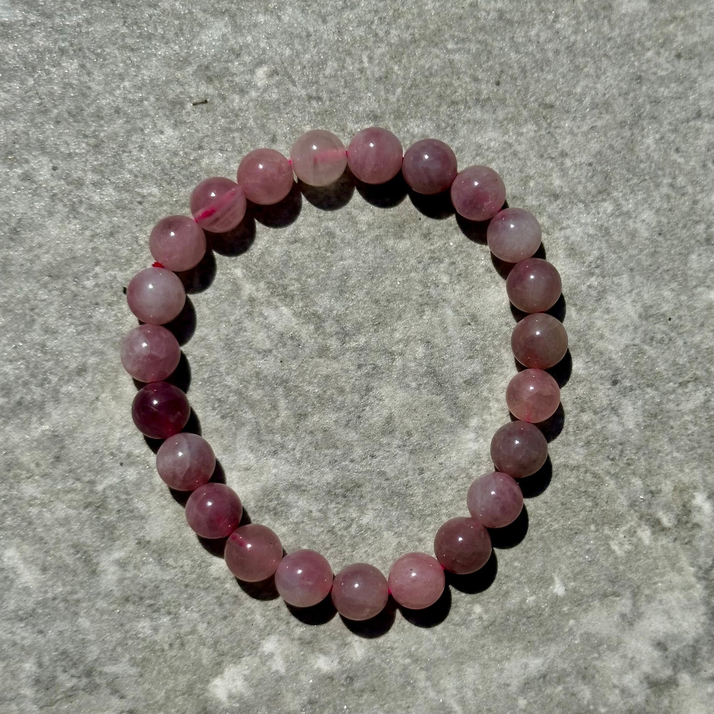Purple rose Quartz 8mm Bracelets