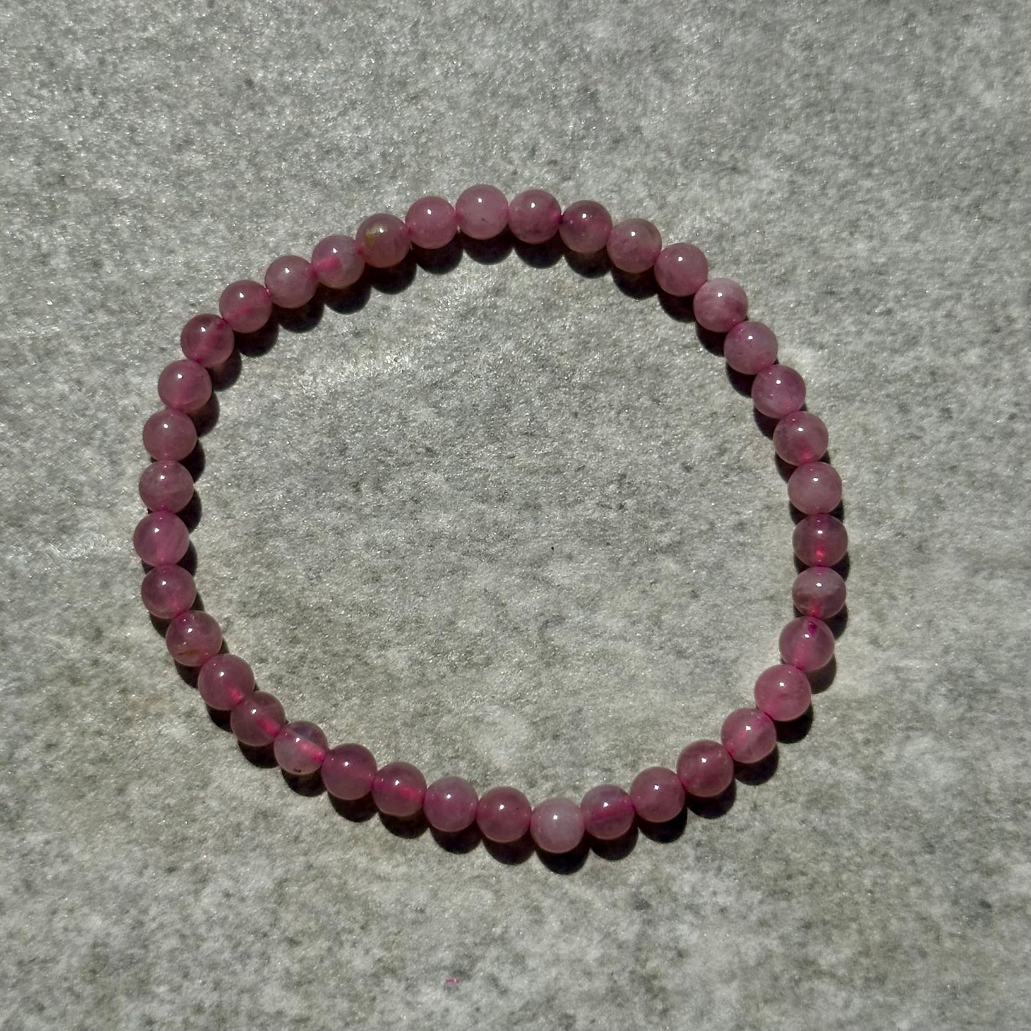 Lavender Rose Quartz Bracelet 4mm