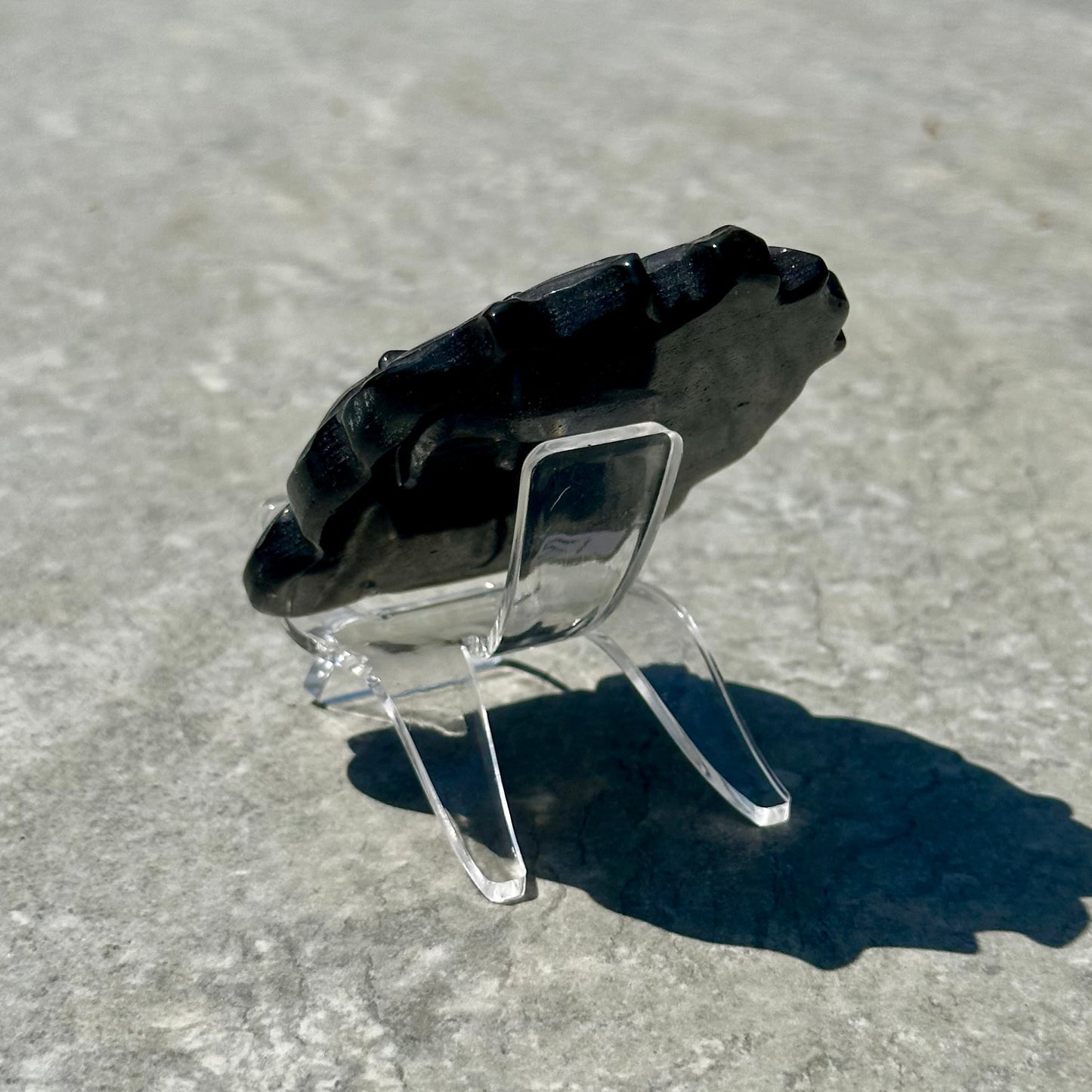 Silver Sheen Obsidian Cat