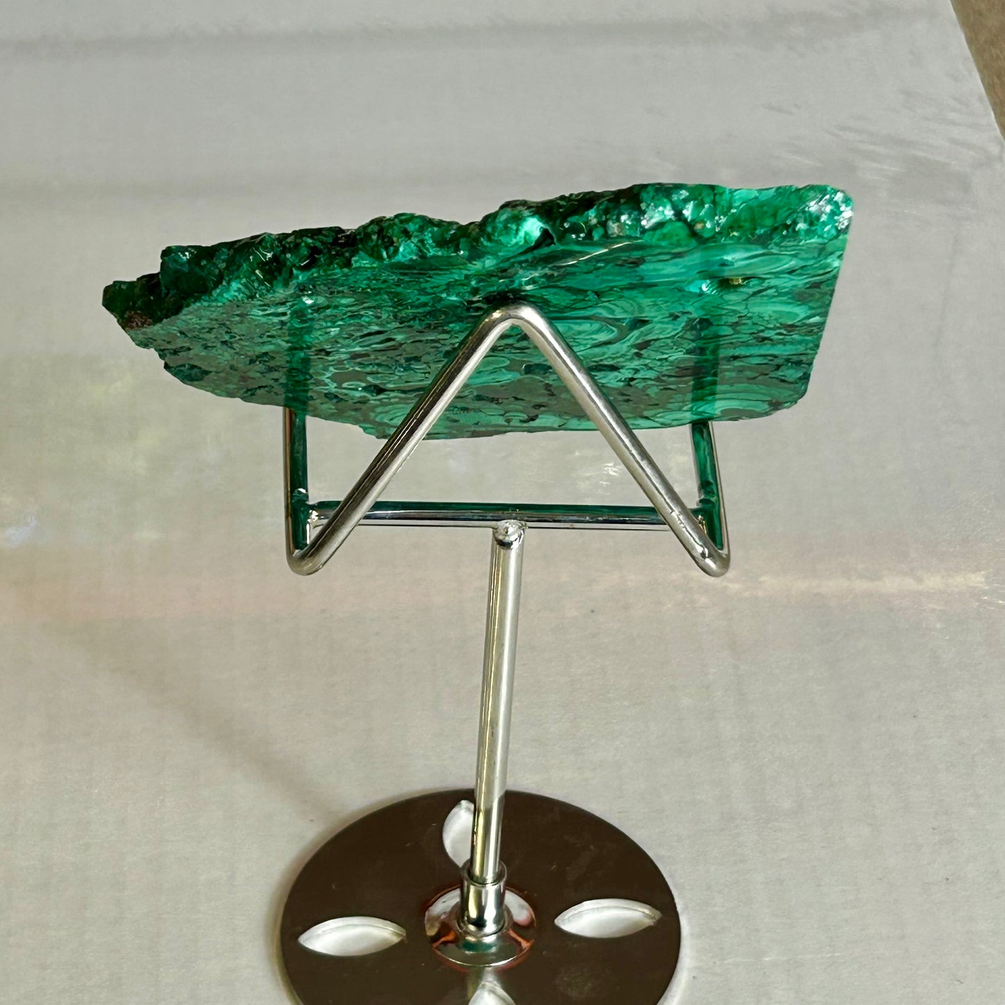 Malakite Slab On Stand
