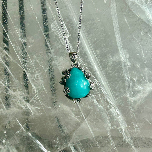925 Silver Amazonite Pendant