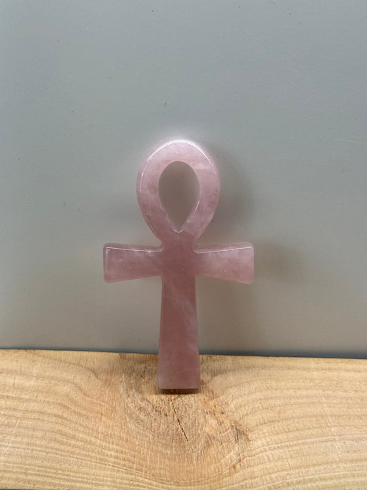 Rose Quartz Ankh