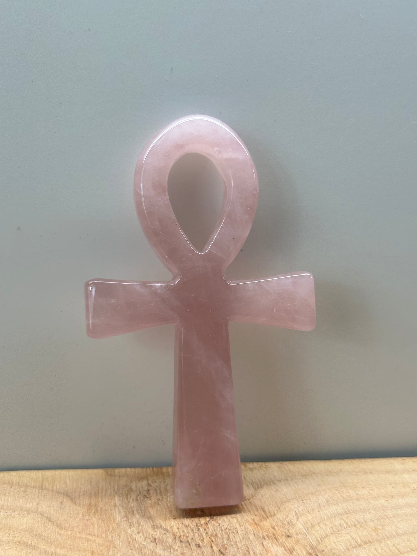 Rose Quartz Ankh