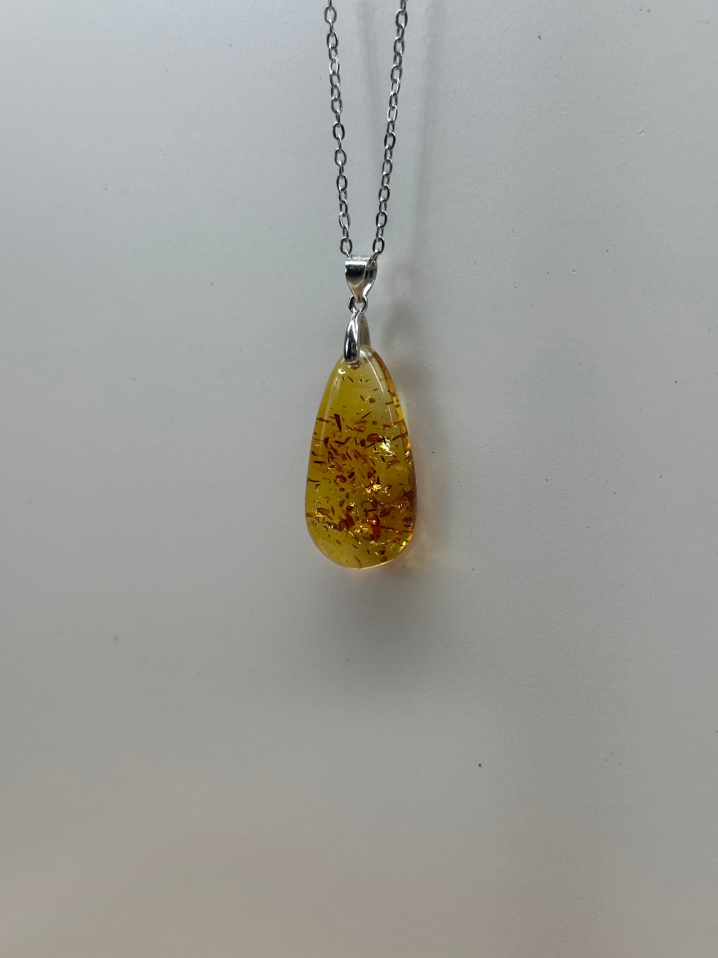 Amber Oval 925 Pendants