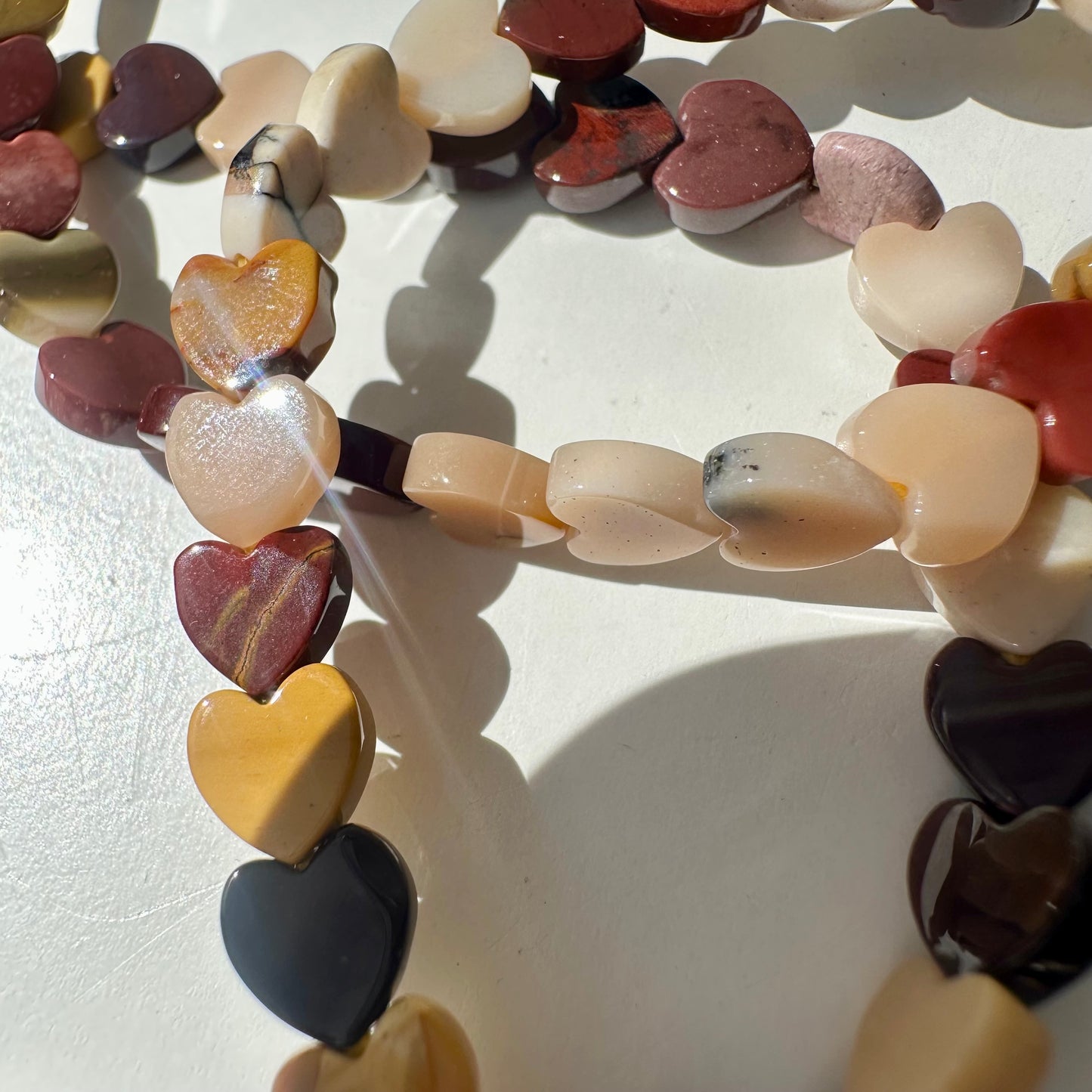 Mookaite Heart Bracelets