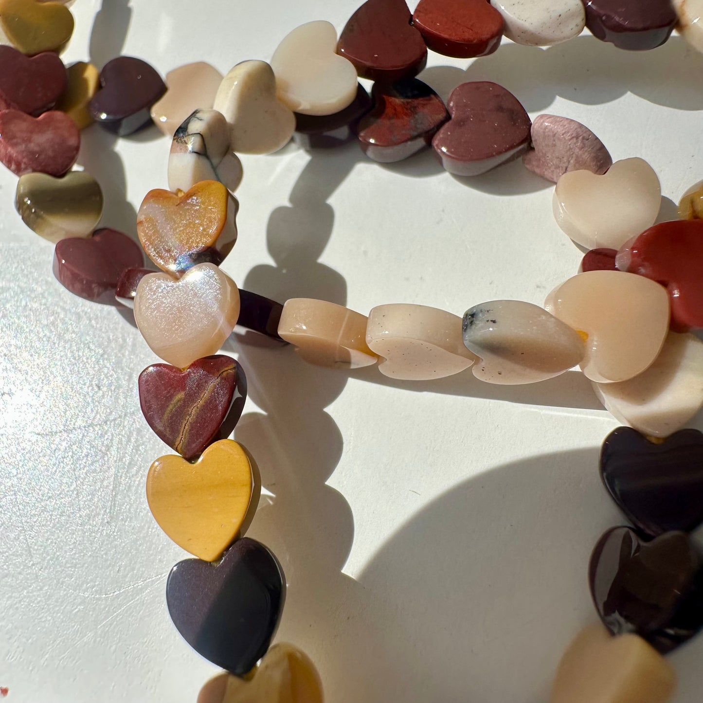 Mookaite Heart Bracelets