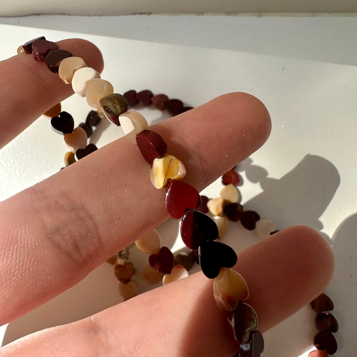 Mookaite Heart Bracelets