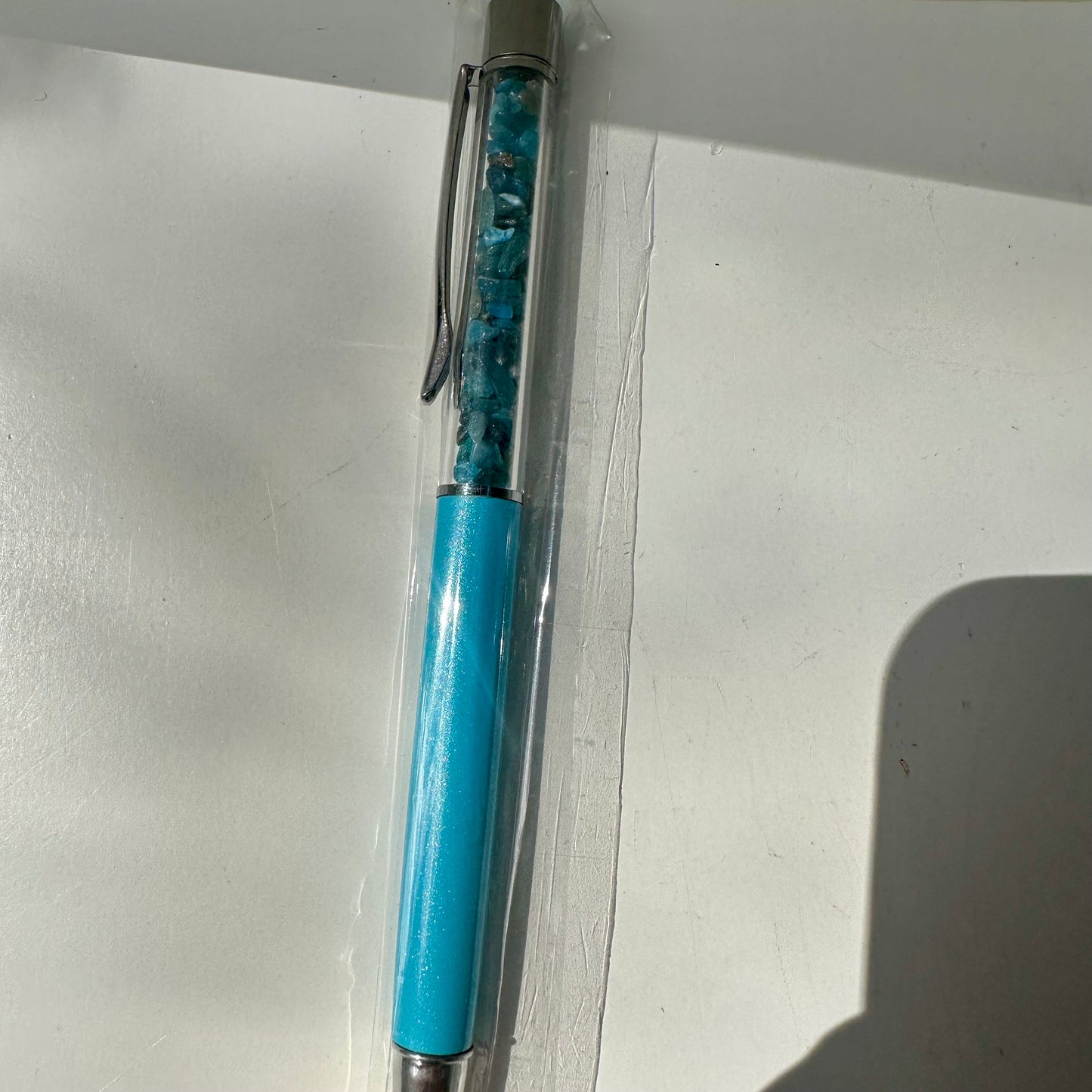 Blue Apatite Crystal Pens
