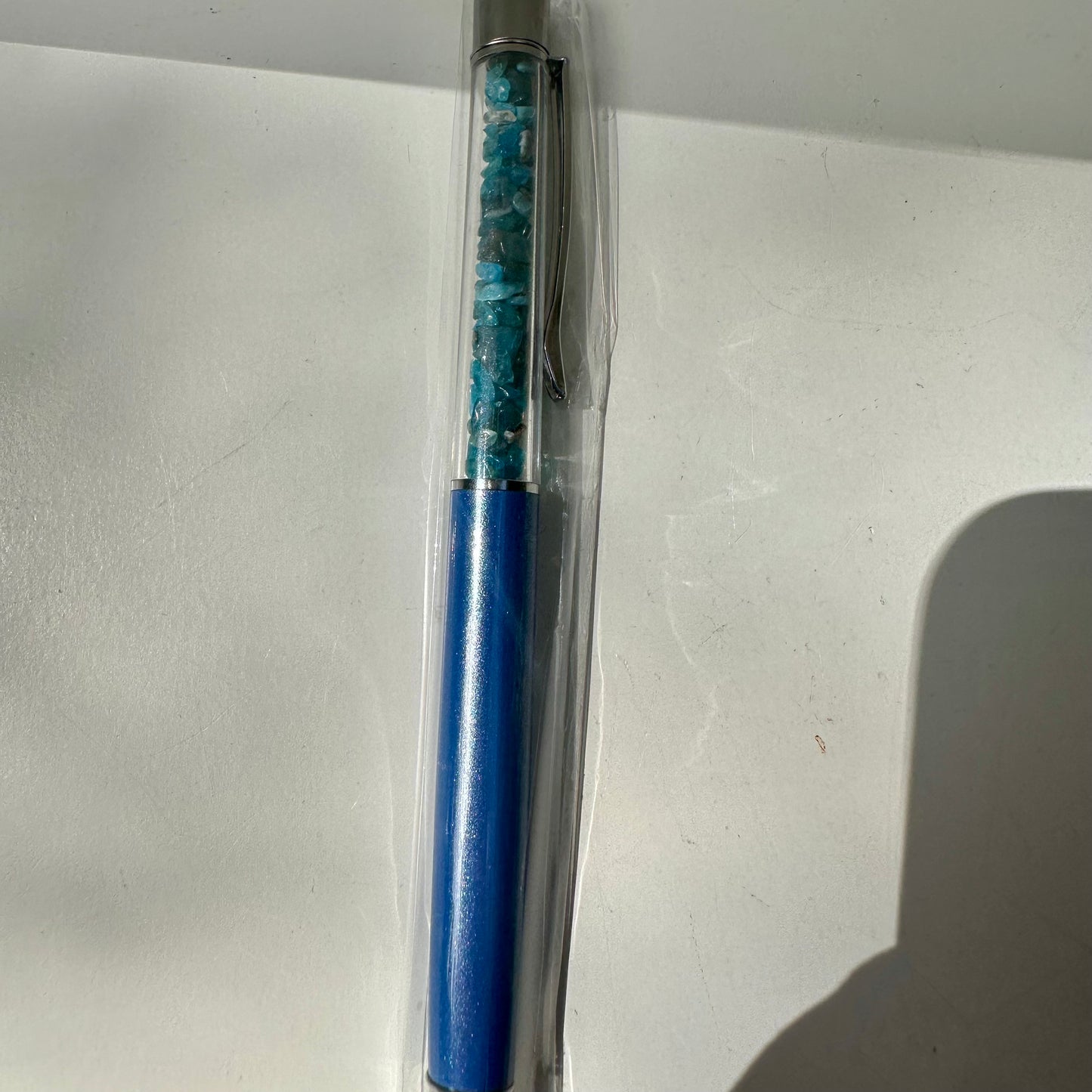 Blue Apatite Crystal Pens