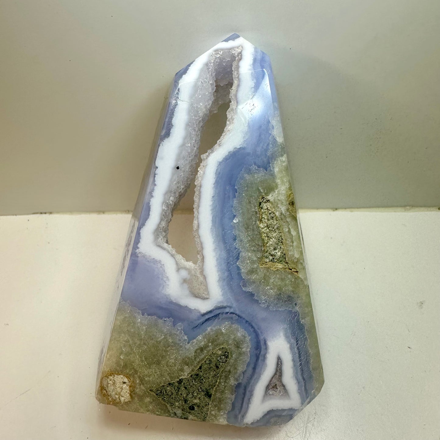 Blue Lace & Sugar Quartz Tower
