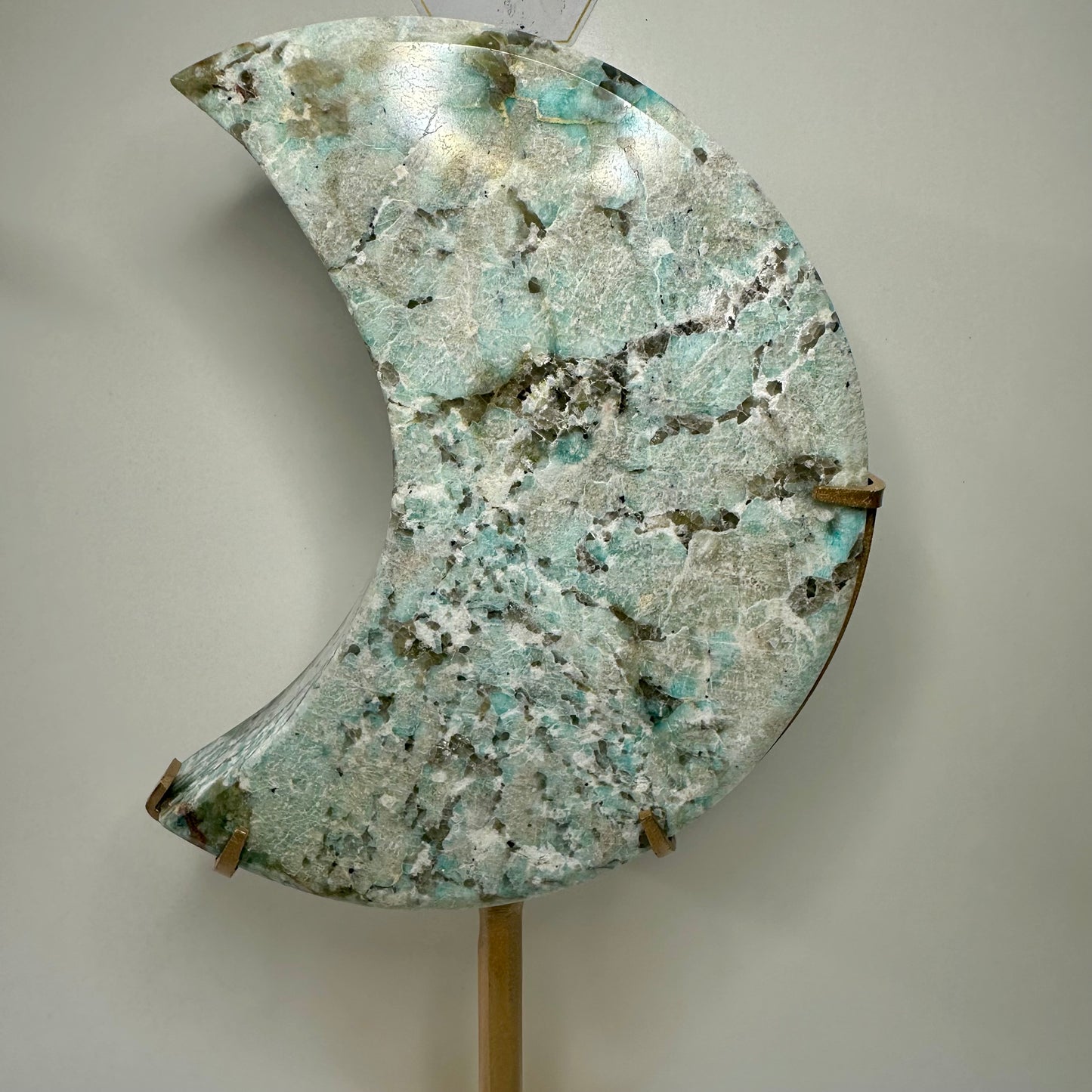 Amazonite Moon On Stand