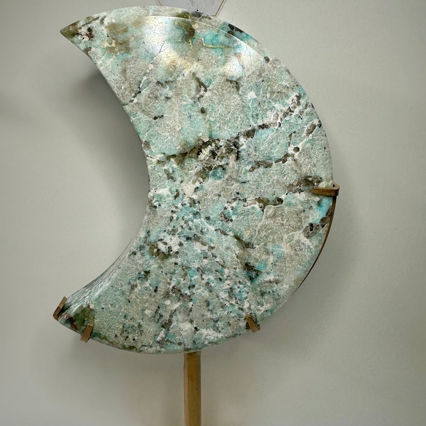 Amazonite Moon On Stand
