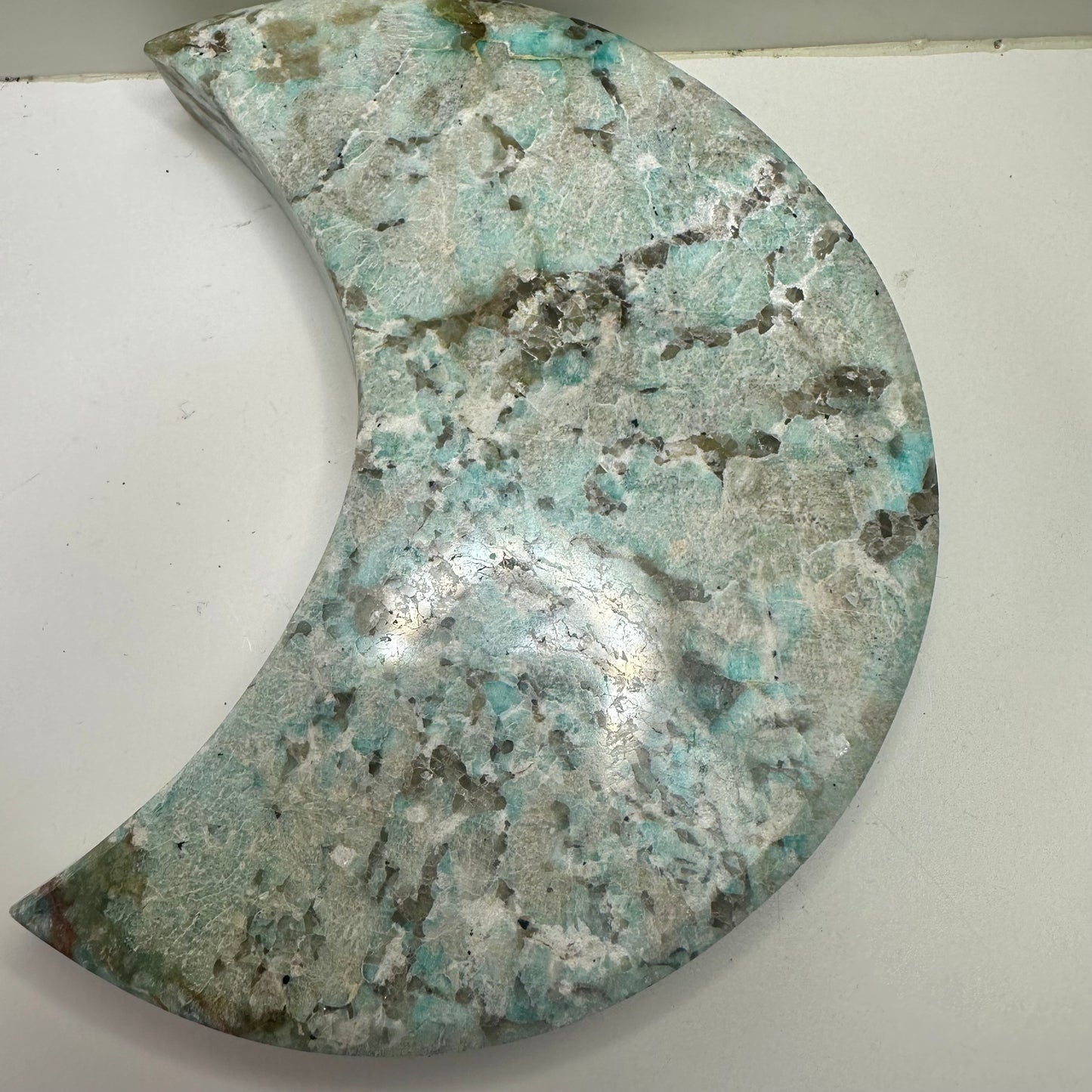 Amazonite Moon On Stand