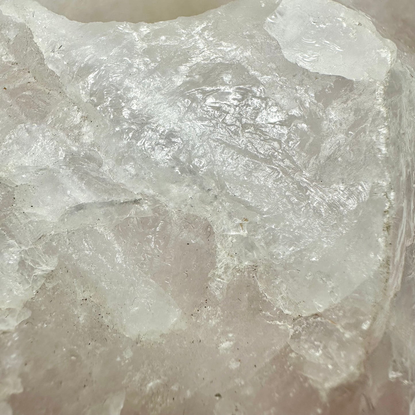 Rose Quartz Raw Candle Holder