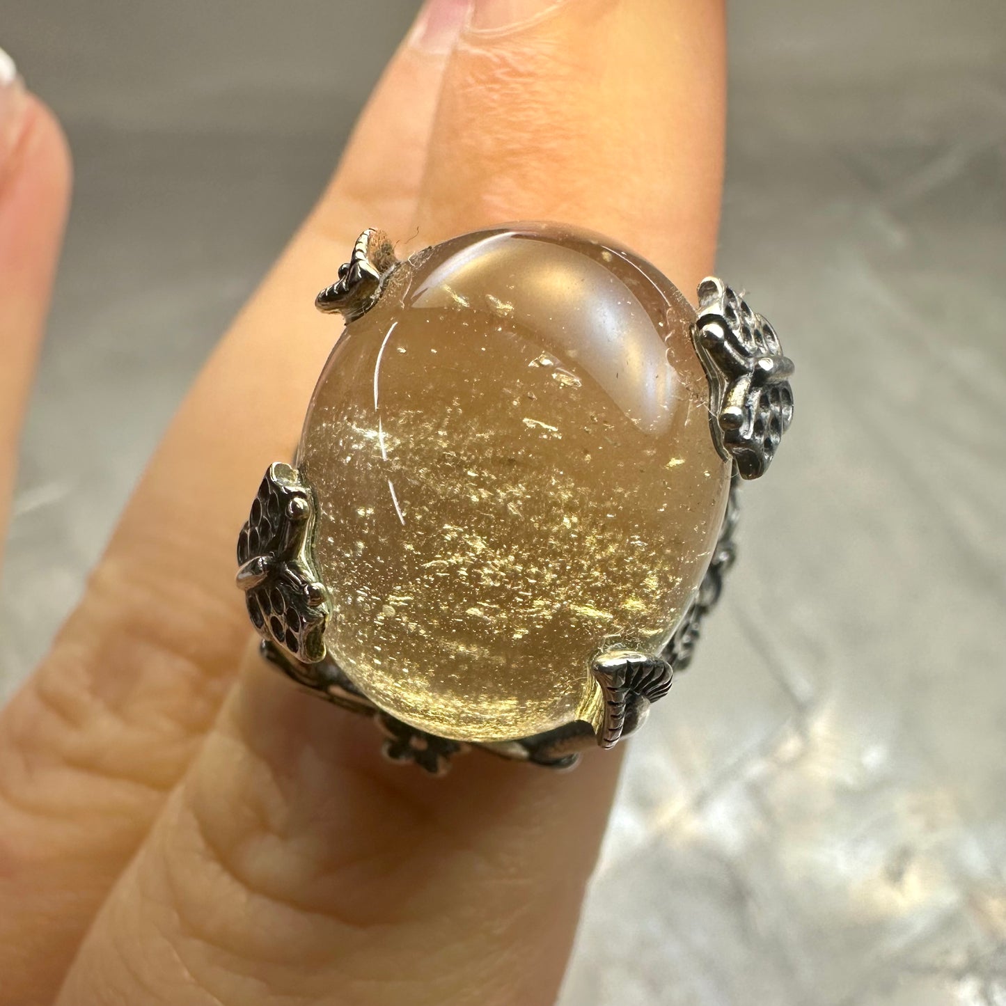 Citrine Adjustable Ring
