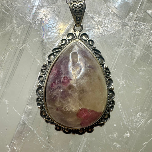Unicorn Stone Teardrop Pendant 925