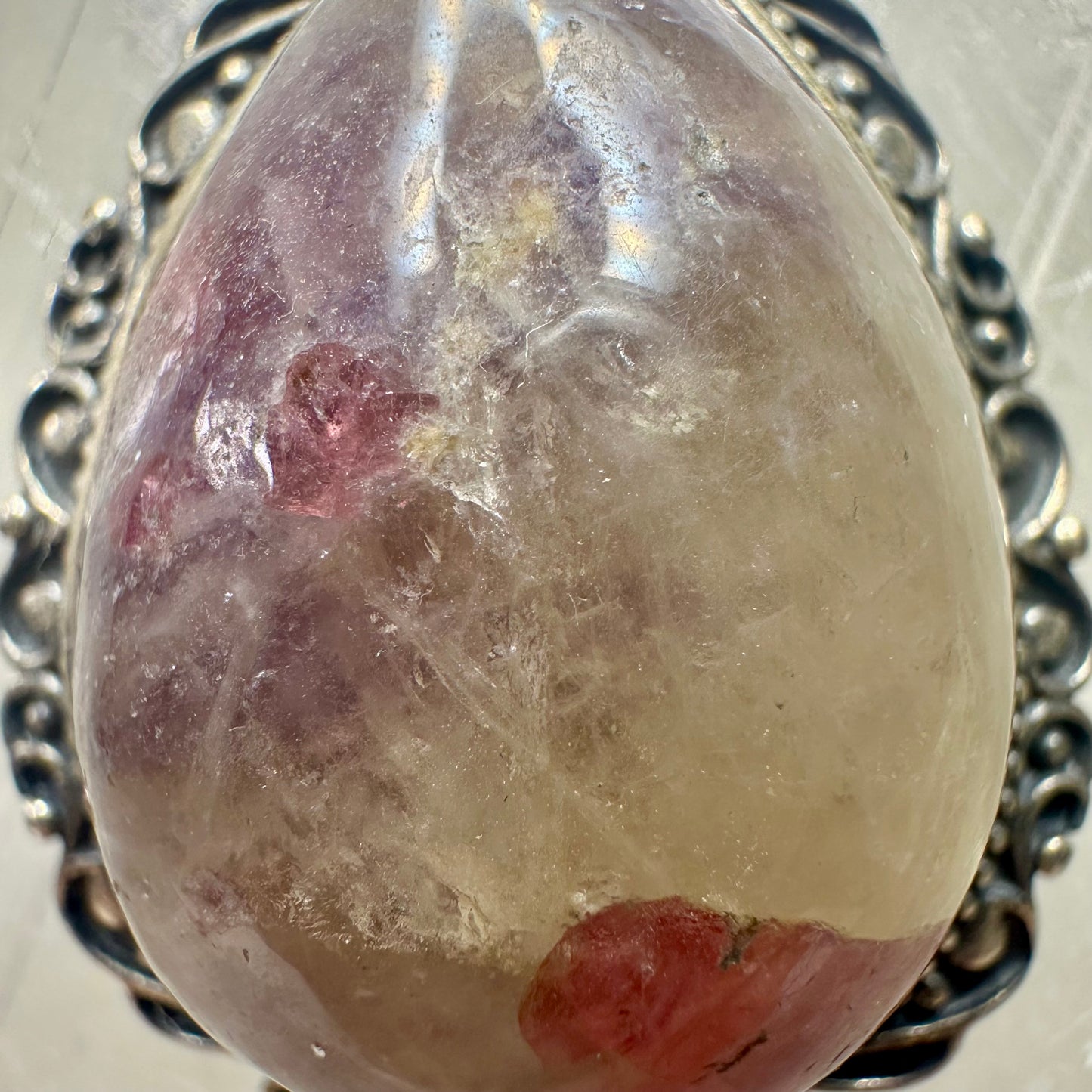 Unicorn Stone Teardrop Pendant 925