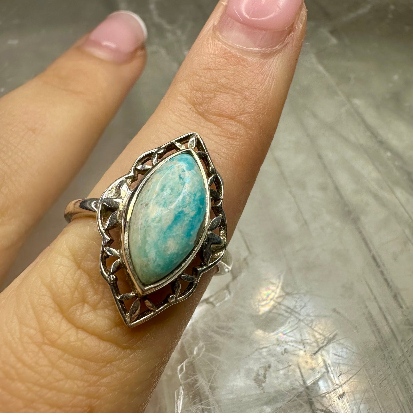 Amazonite Size R Ring
