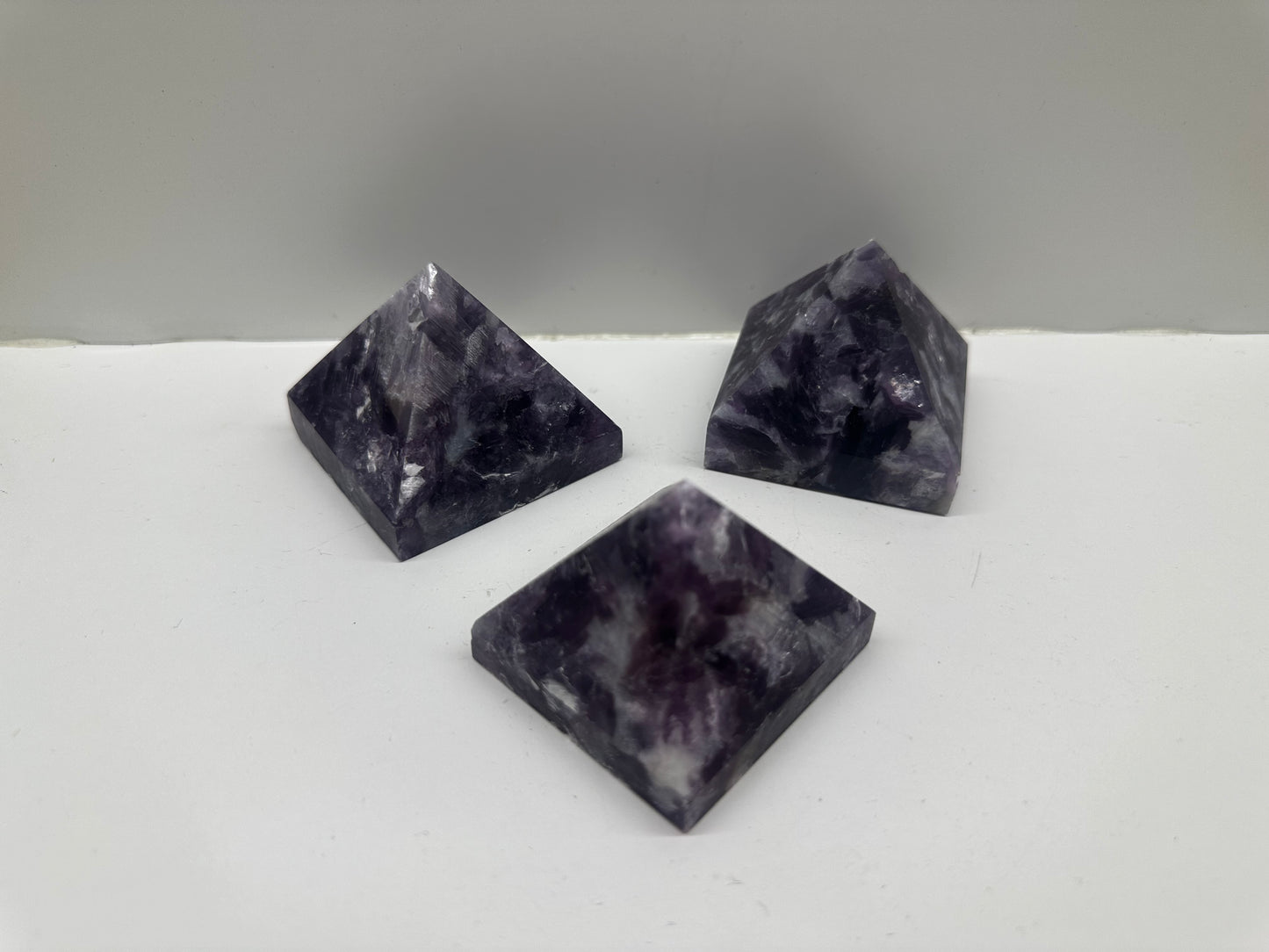 Mica & Lepidolite Pyramids