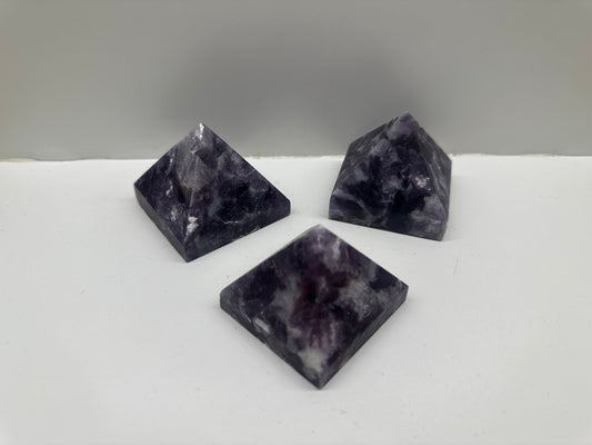 Mica & Lepidolite Pyramids