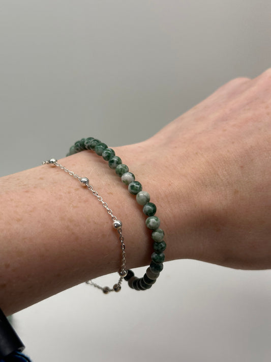 Tree Agate 4mm Bracelets