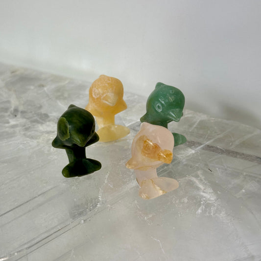 Crystal Dolphin Carvings