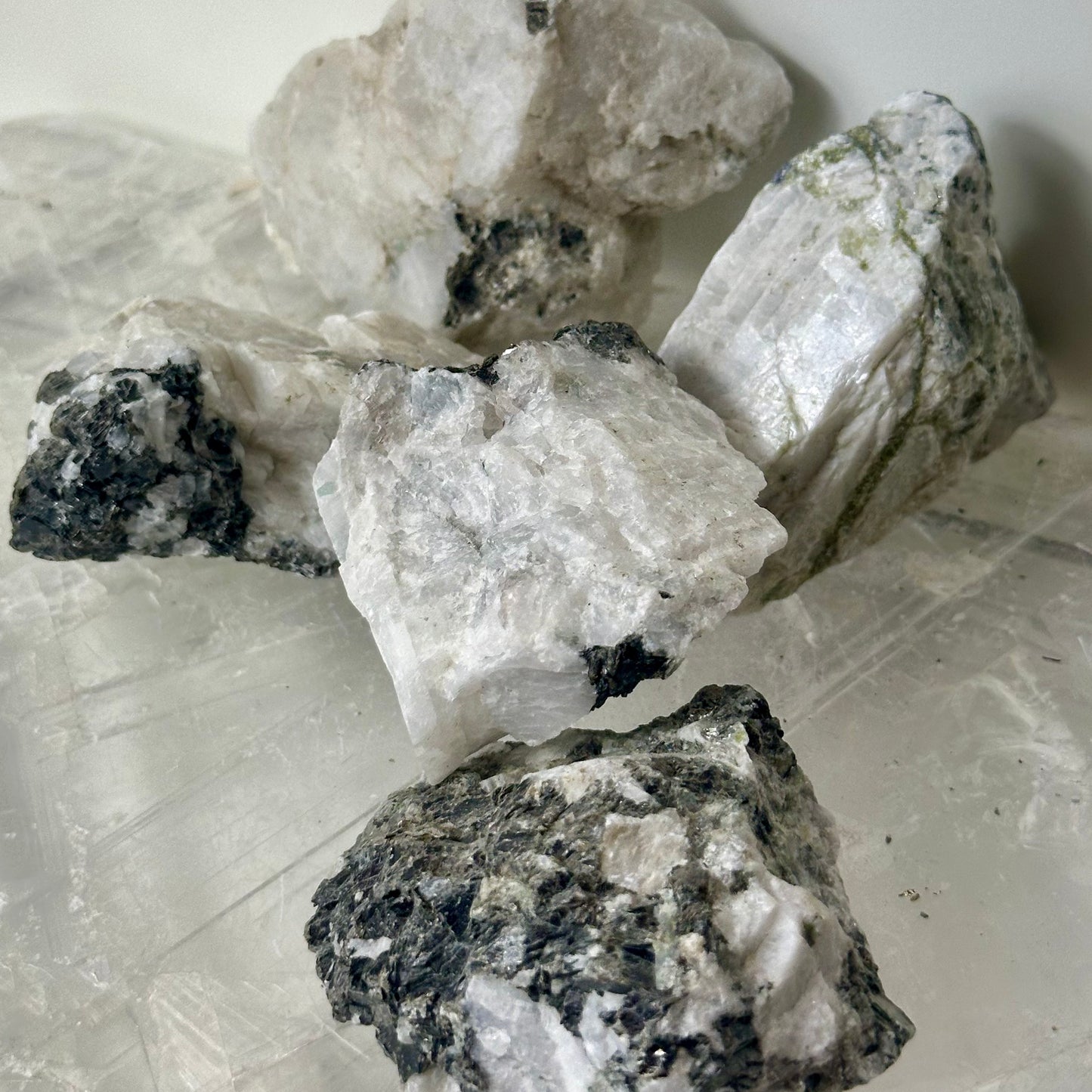 MoonStone & Tourmaline Large Raws
