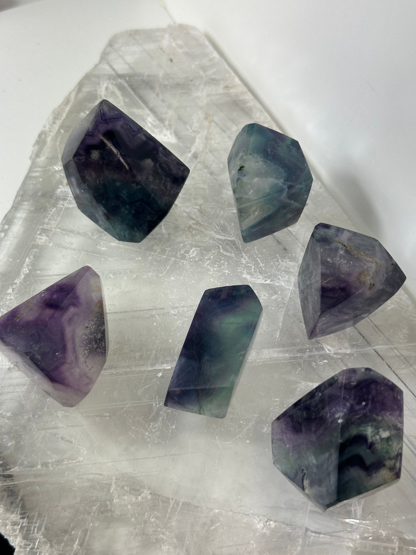 Rainbow Fluorite Free Forms