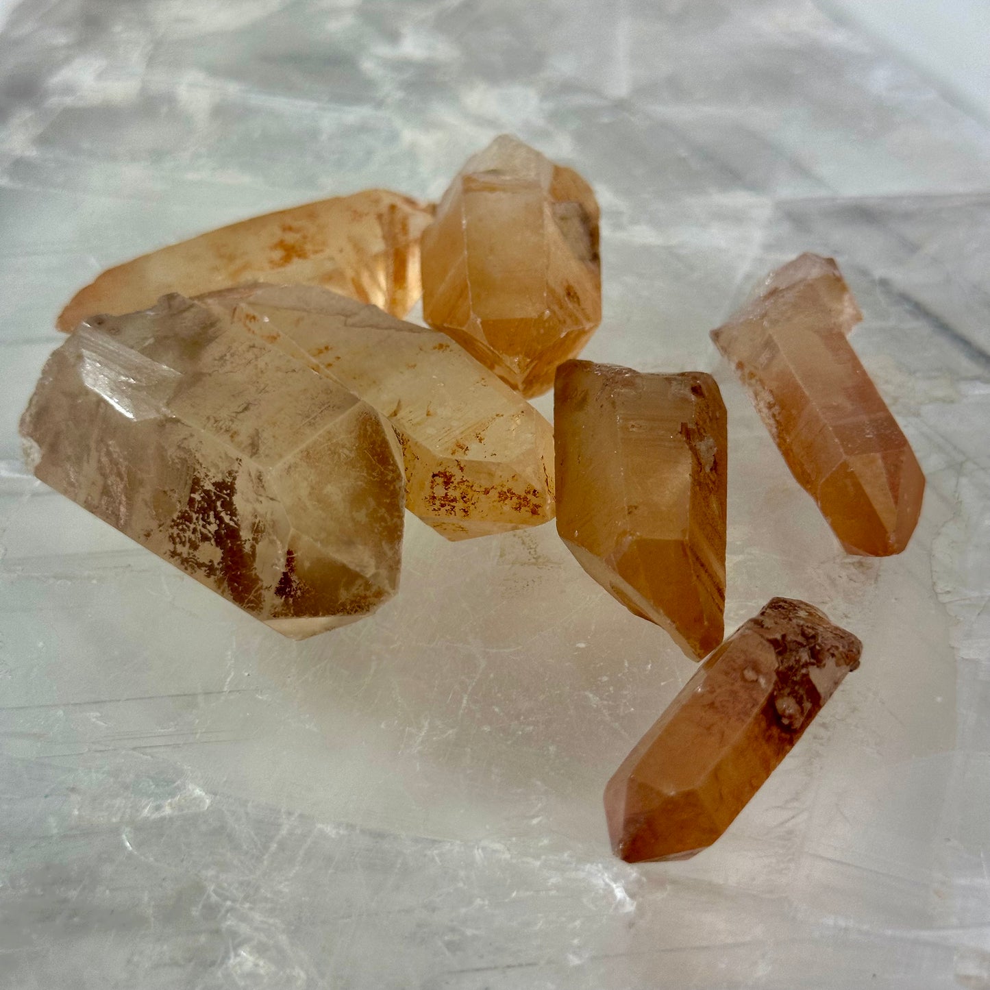 Tangerine Quartz Points