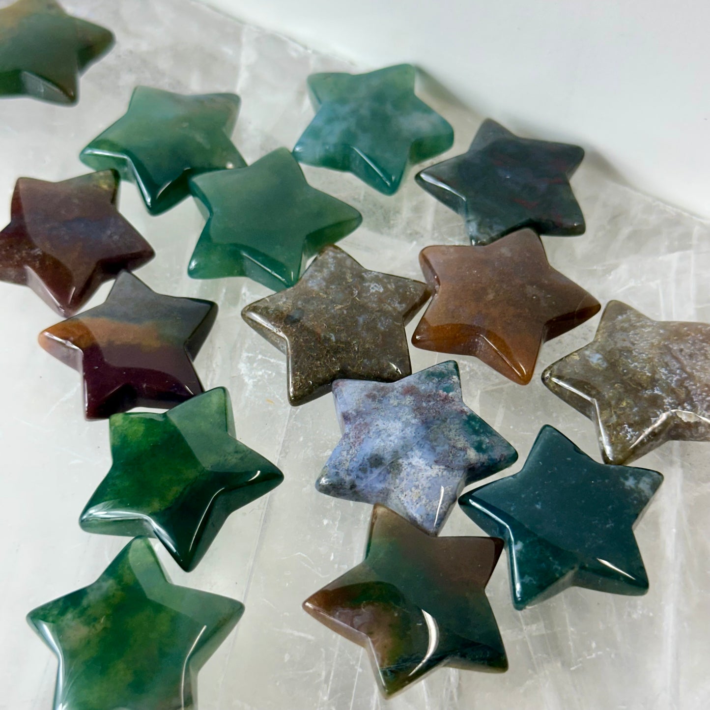 Moss Agate Stars