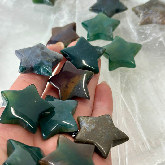 Moss Agate Stars