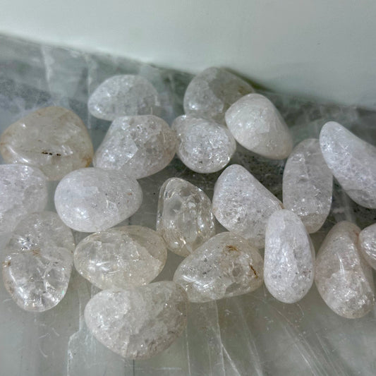 Crackle Quartz Tumbes