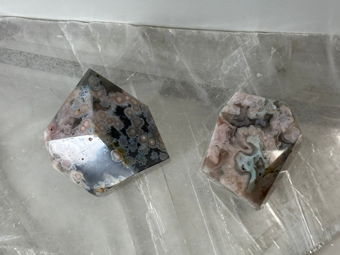 Flower Agate Free Forms