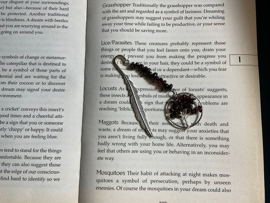 Garnet Feather Bookmarks