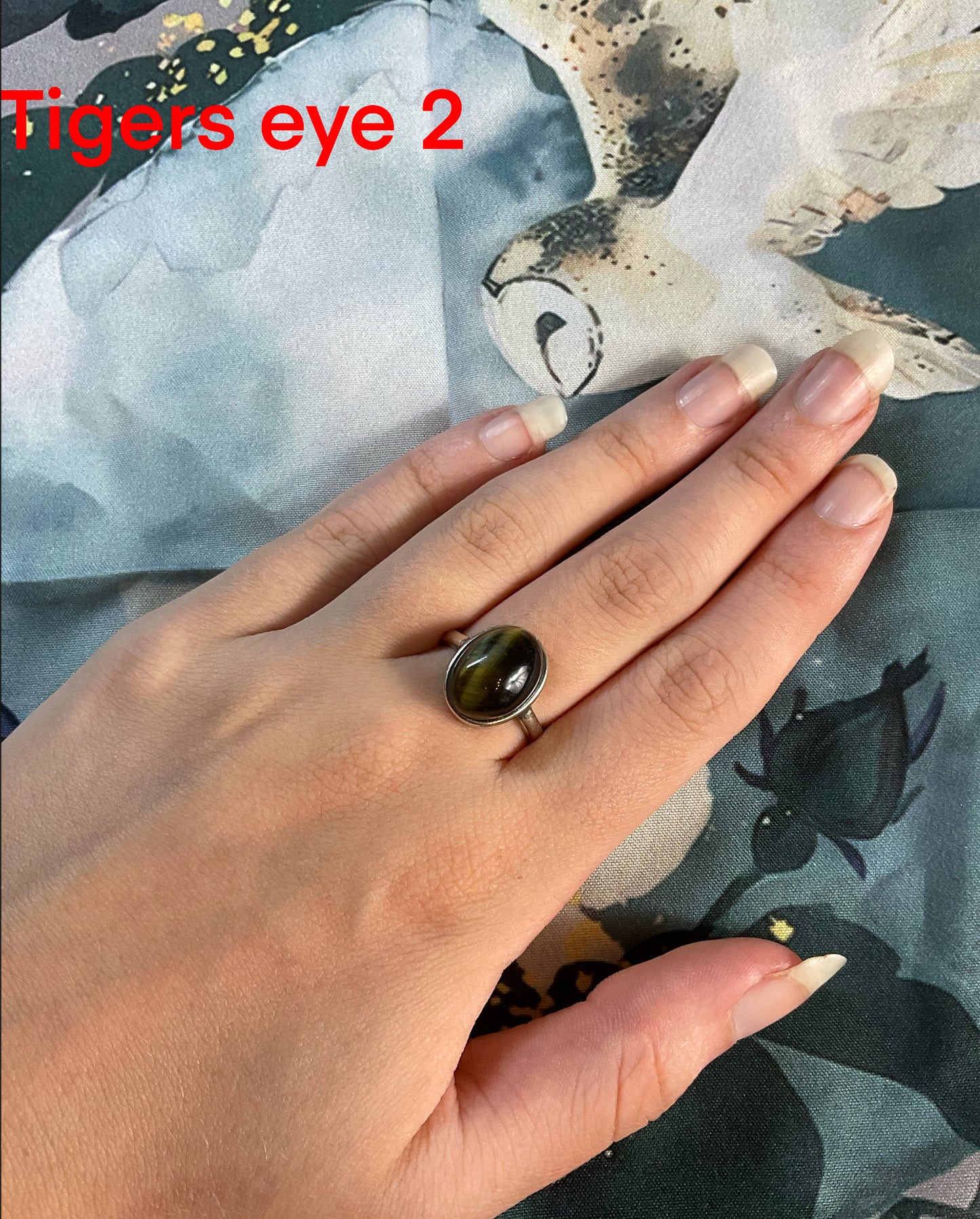 Tigers Eye Rings 925