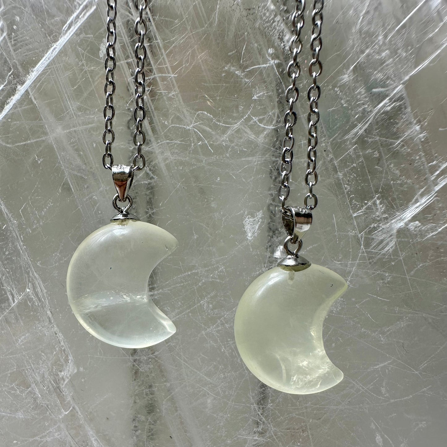 925 Citrine Moon Pendants