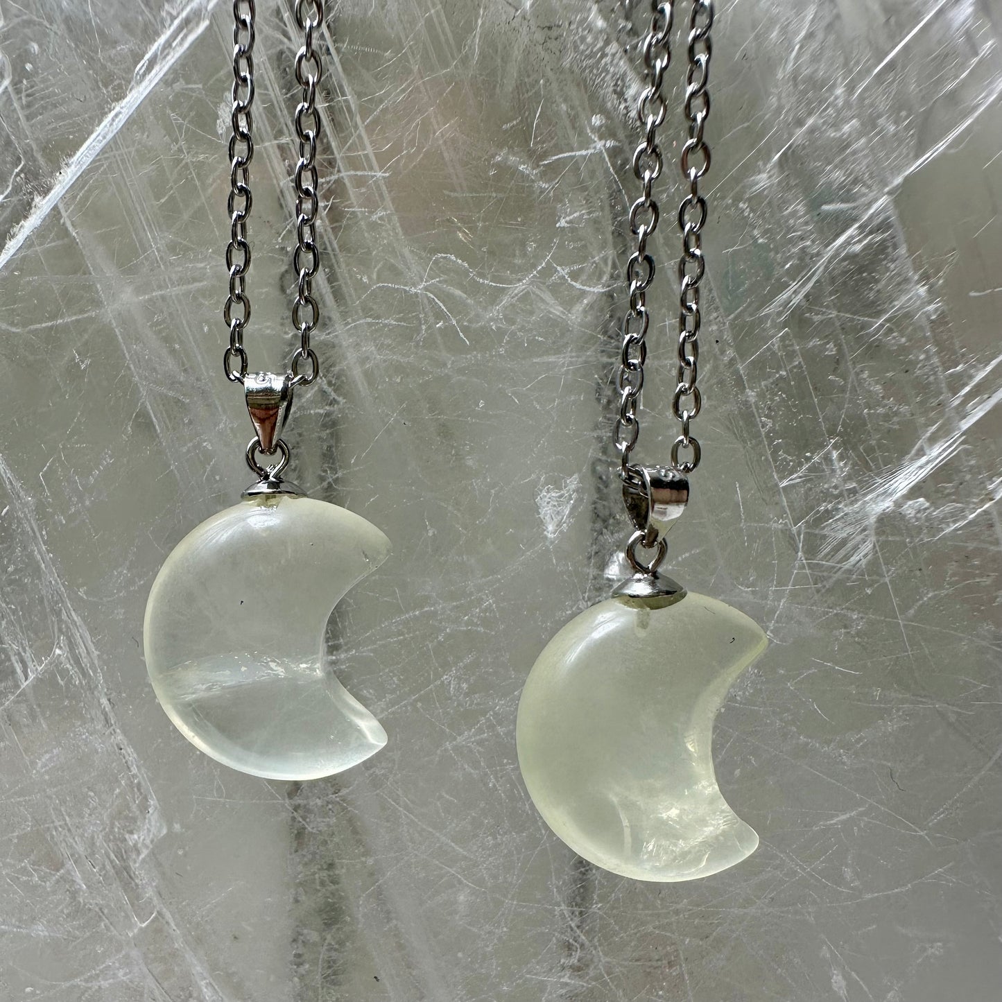 925 Citrine Moon Pendants