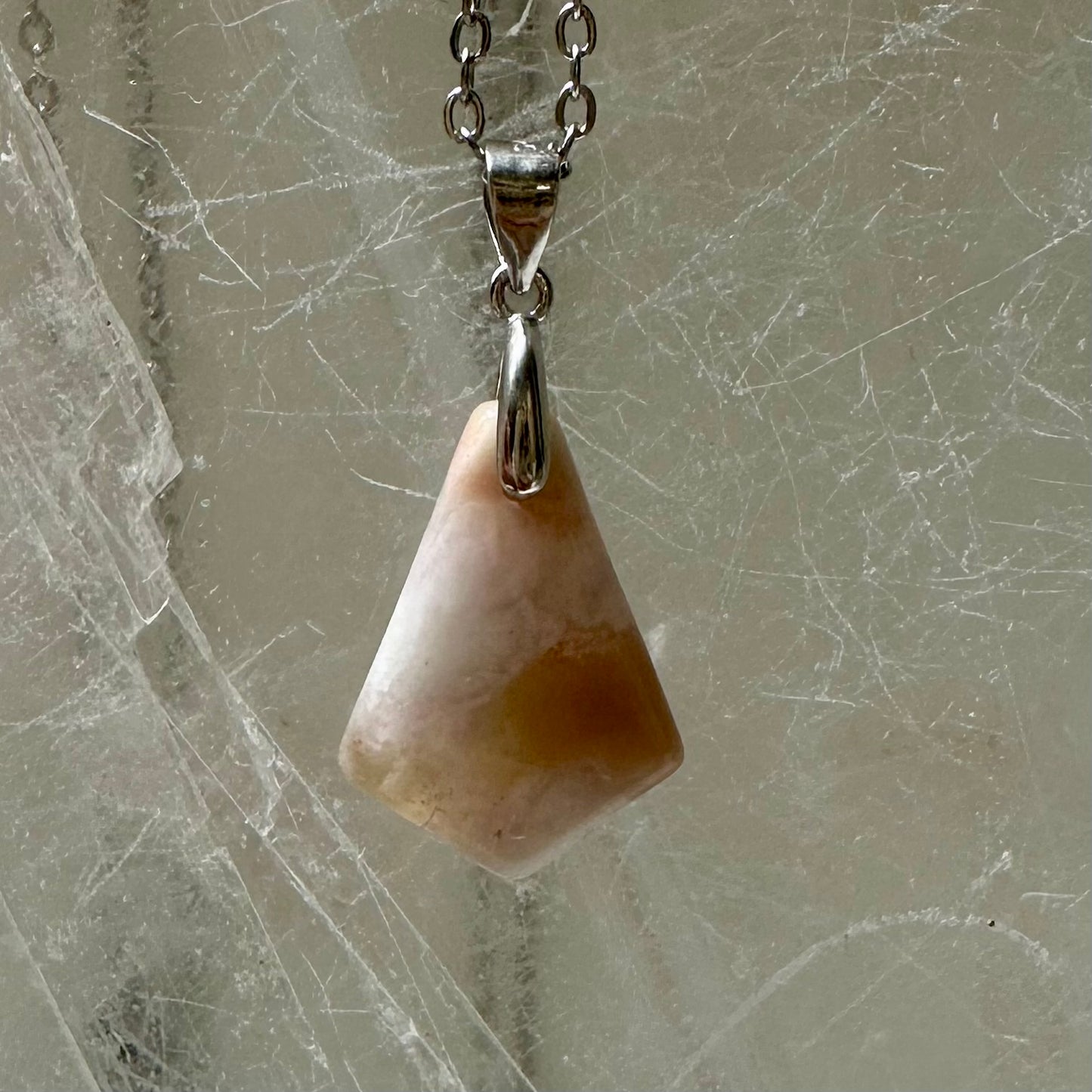 925 Flower Agate Dimond Pendents 2cm