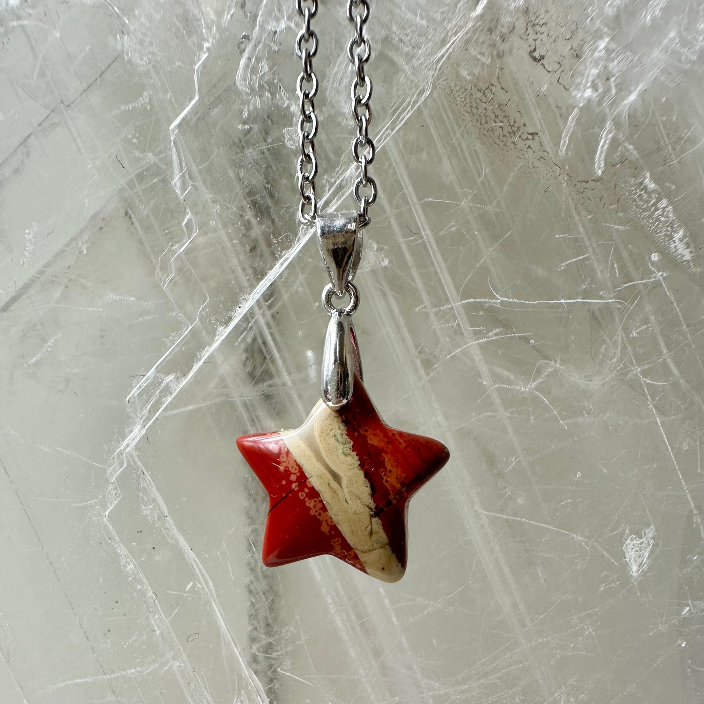 Red Jasper 925 Star Mini Pendants